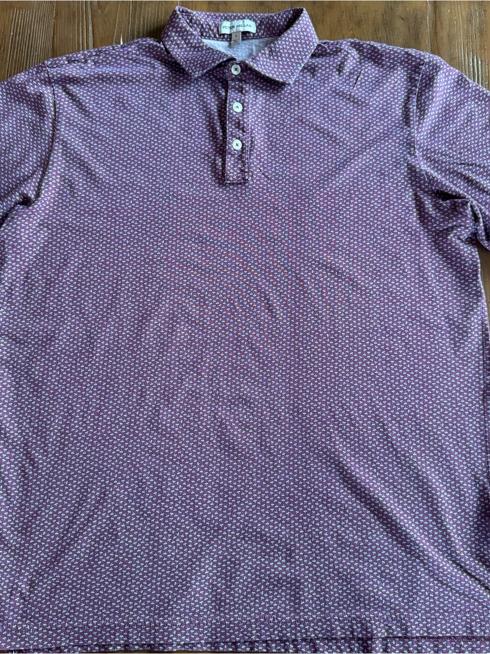 Peter Millar Pilot Mill Dragonfly Print Pima Cotton Polo - Wild Berry
